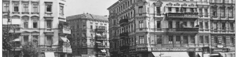 Die Mögliner Straße in den 1930er Jahren (Postkarte)
