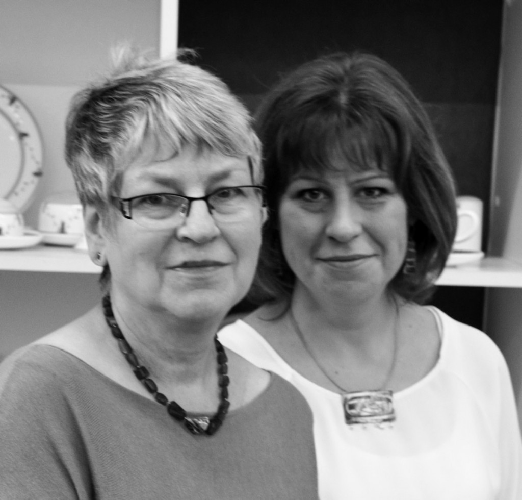 Gisela Frischmuth mit Tochter Susanne Bartel. Foto Dirk Moldt