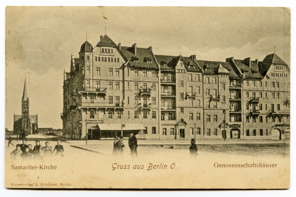 Postkarte aus dem Archiv des Bezirksmuseums Friedrichshain-Kreuzberg. Weitere Infos siehe Postkarte.