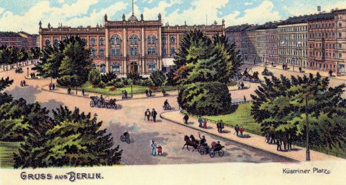 Wohnhäuser hinter dem Bahnhof | Postkarte, um 1900
